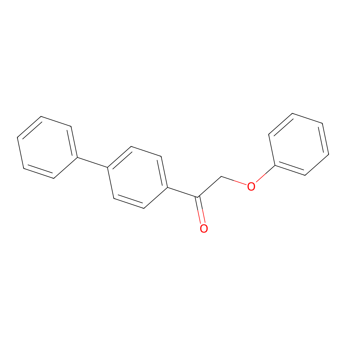 2-Phenoxy-4'-phenylacetophenone molecular structure, CAS 29263-70-5