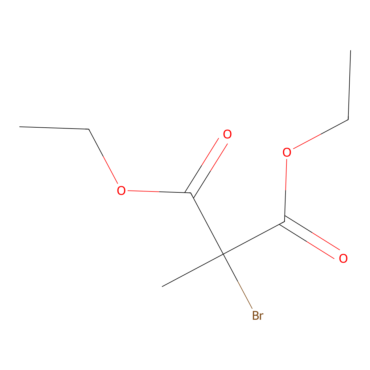 Diethyl bromomethylmalonate molecular structure, CAS 29263-94-3
