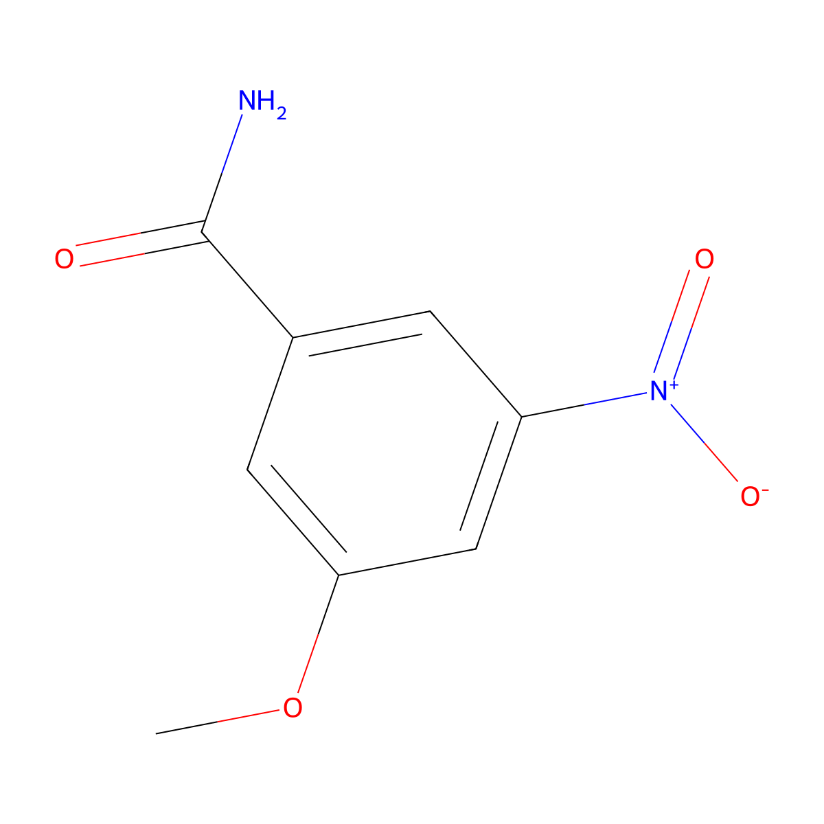 3-Methoxy-5-nitrobenzamide molecular structure, CAS 292635-40-6