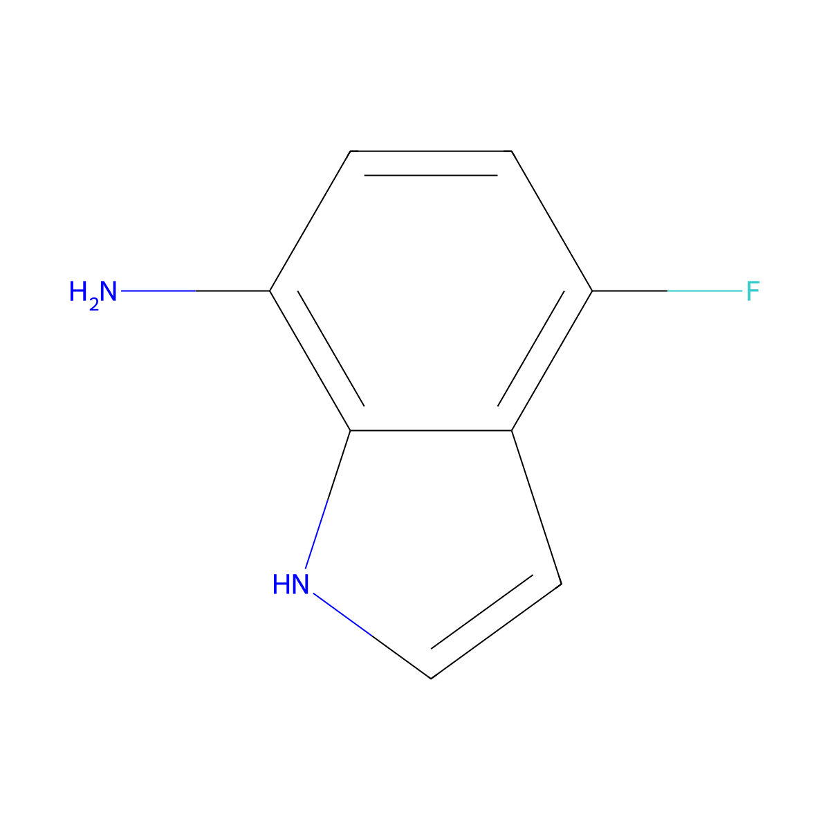 4-Fluoro-1H-indol-7-amine molecular structure, CAS 292636-13-6