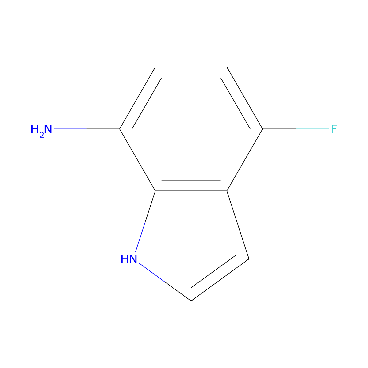 4-Fluoro-1H-indol-7-amine molecular structure, CAS 292636-13-6