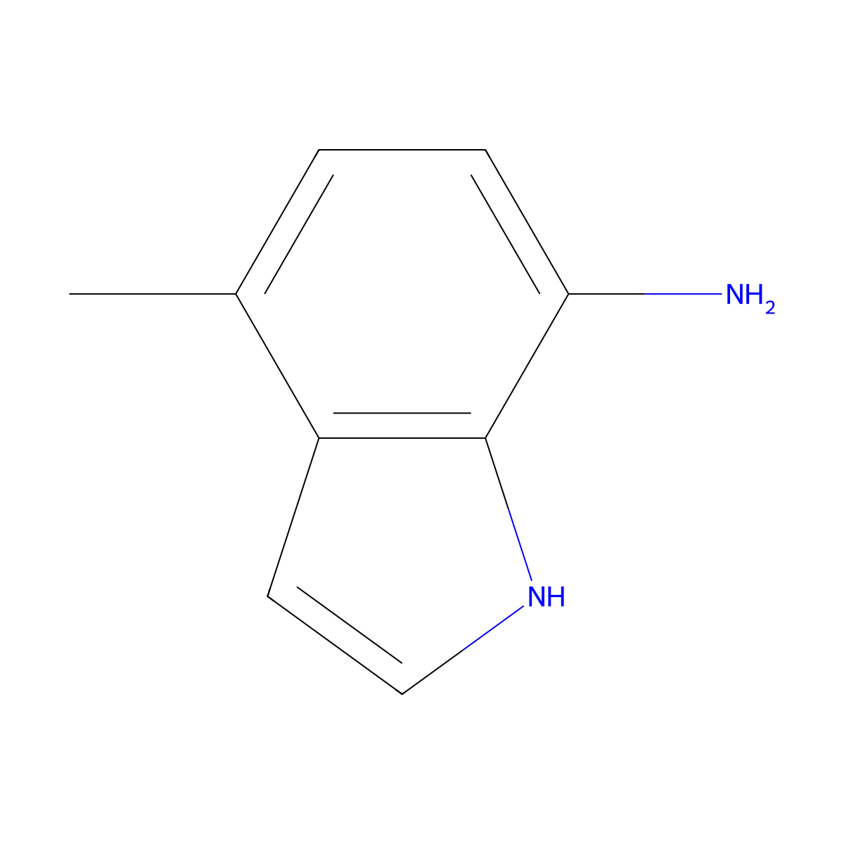 4-methyl-1H-indol-7-amine molecular structure, CAS 292636-15-8