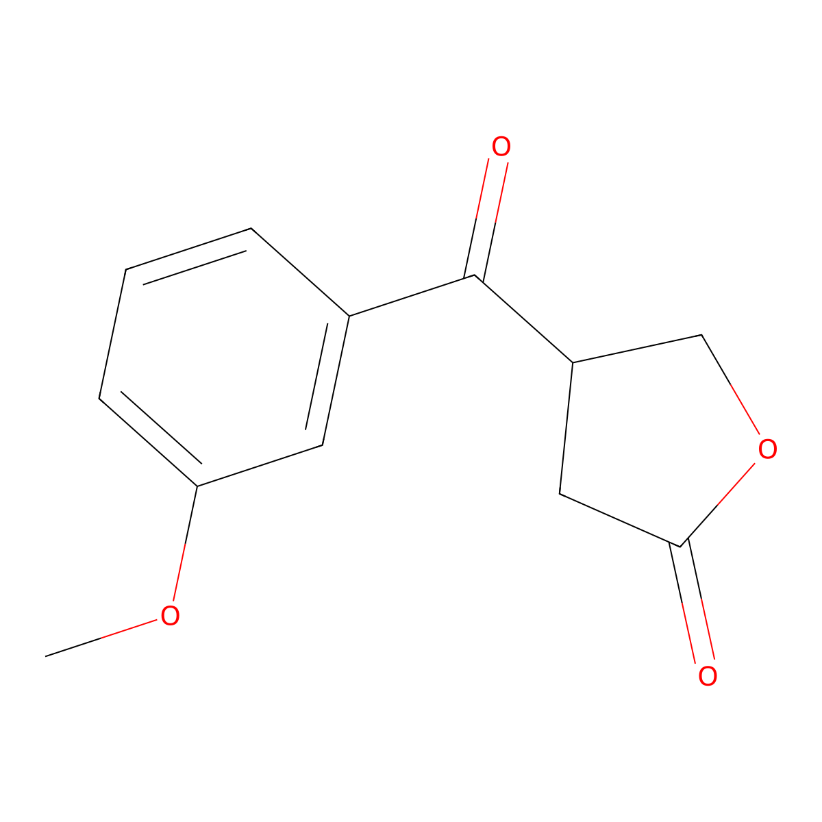 4-(3-Methoxybenzoyl)oxolan-2-one molecular structure, CAS 292636-52-3