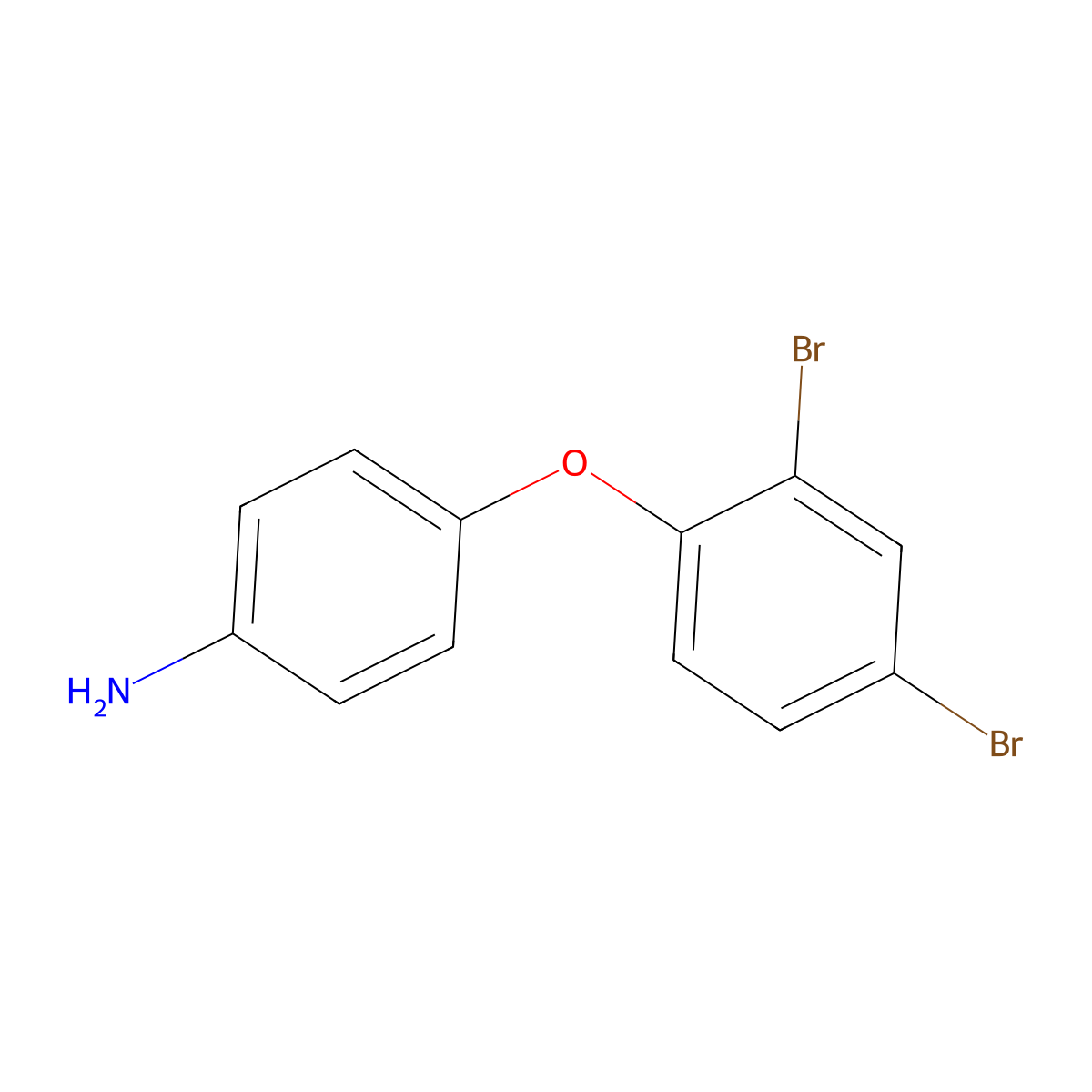 4-(2,4-Dibromophenoxy)aniline molecular structure, CAS 292636-54-5