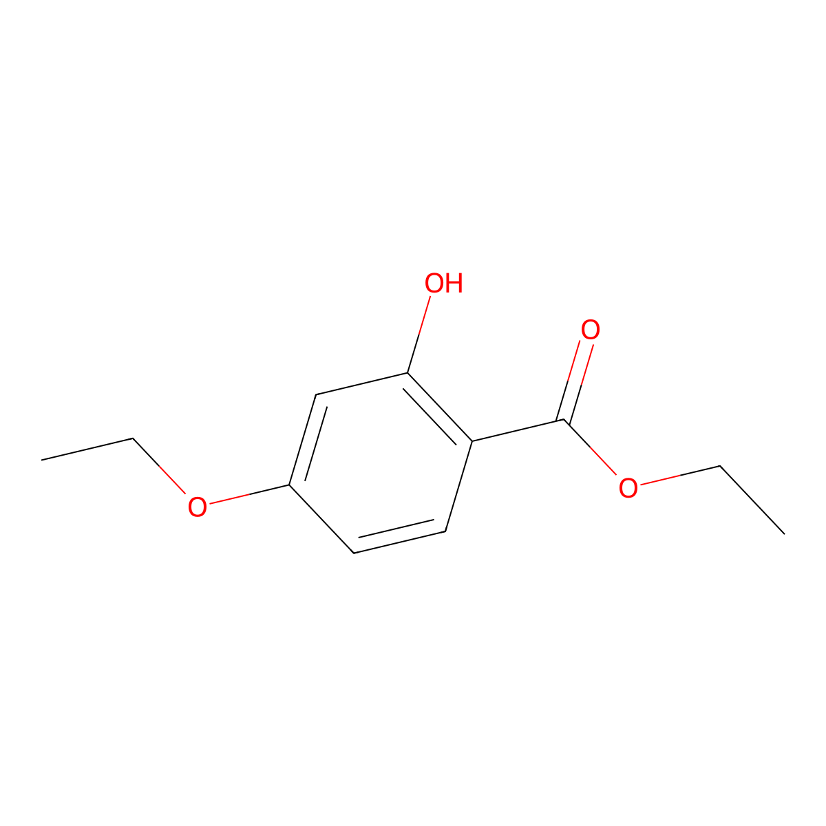 Ethyl 4-ethoxy-2-hydroxybenzoate molecular structure, CAS 29264-30-0