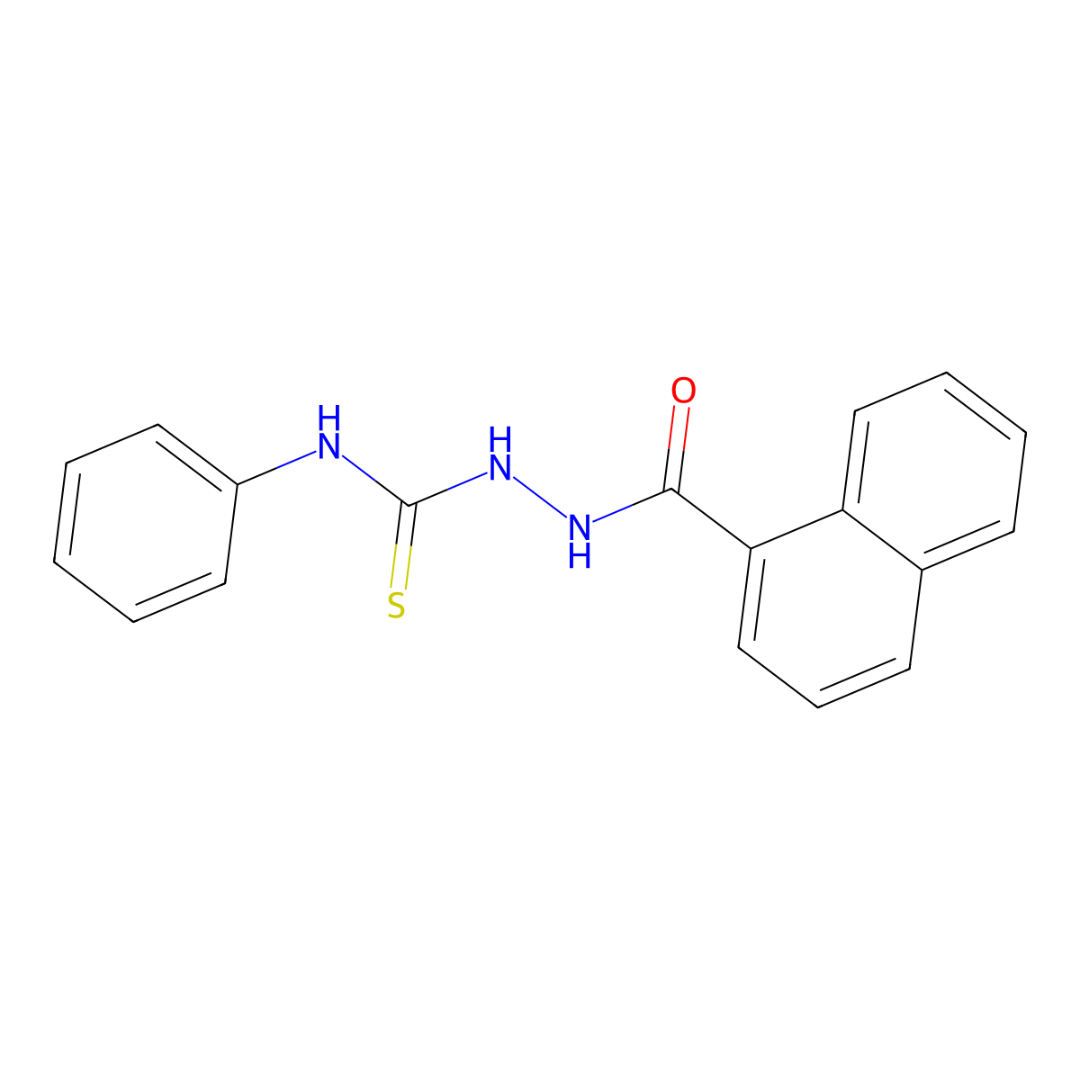 2-(1-Naphthoyl)-N-phenylhydrazinecarbothioamide molecular structure, CAS 292644-10-1