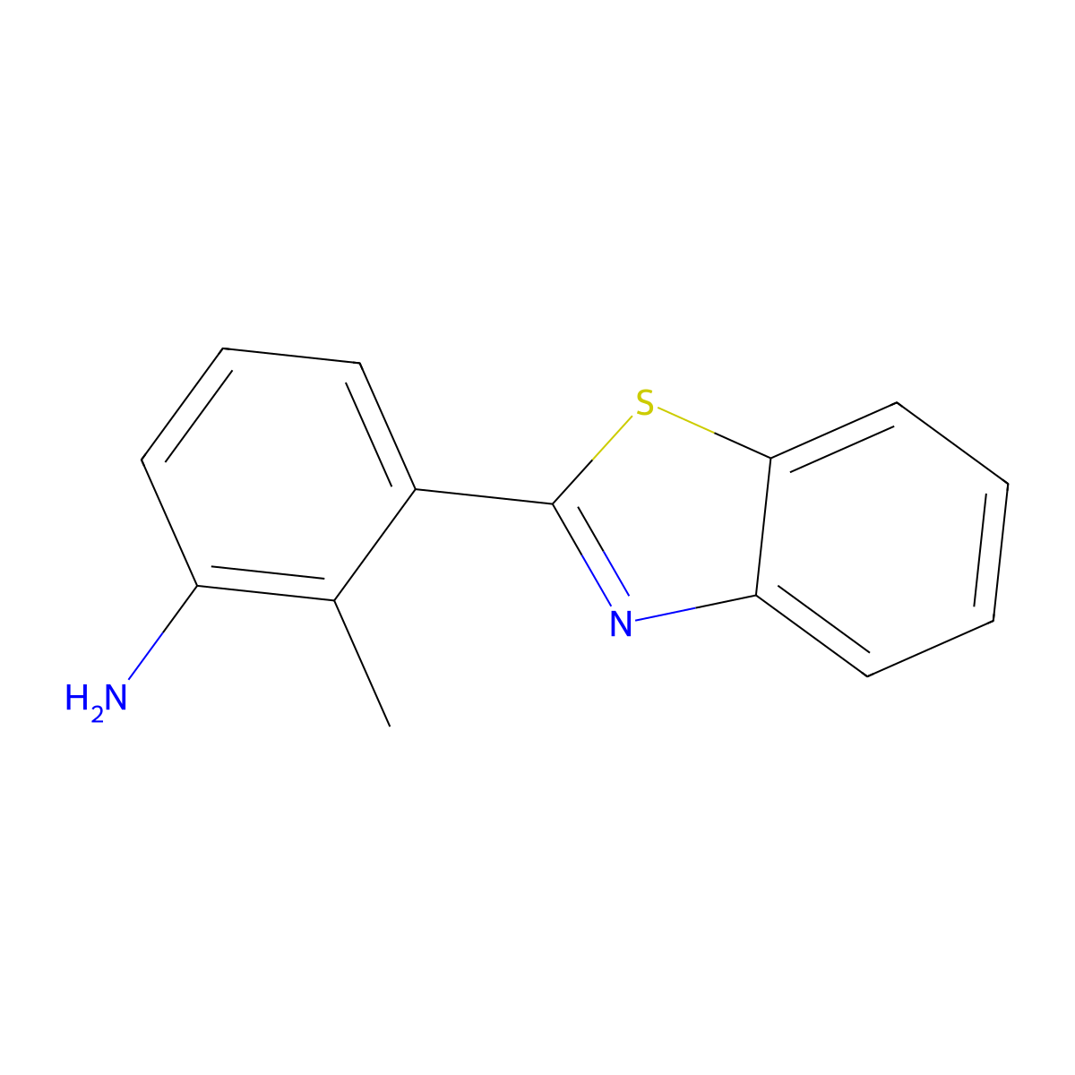 3-(Benzo(D)Thiazol-2-Yl)-2-Methylaniline molecular structure, CAS 292644-35-0