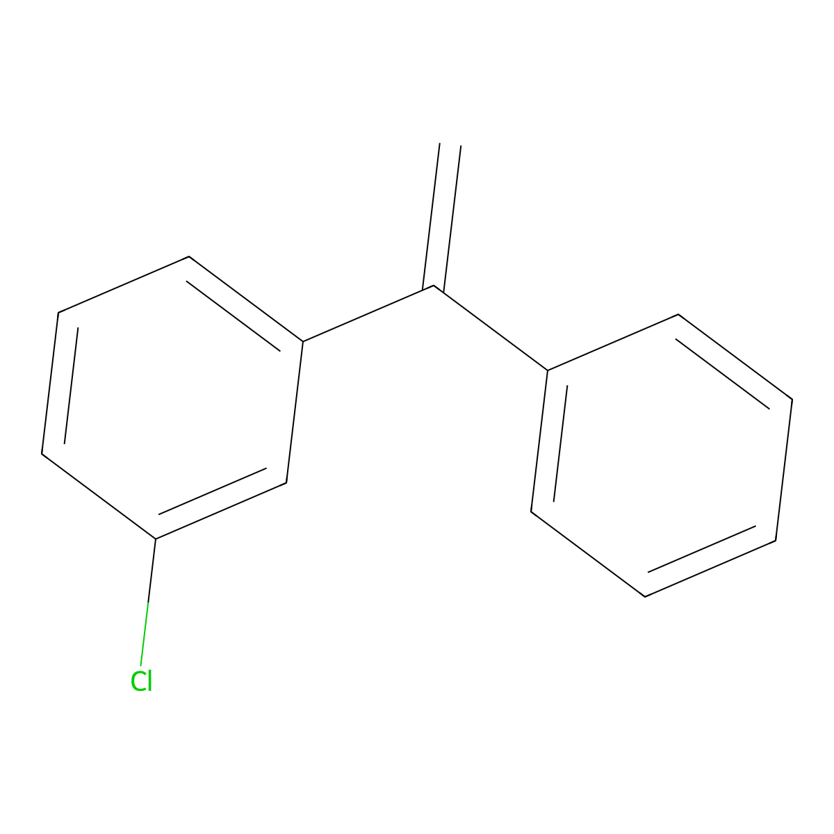 1-Chloro-3-(1-phenylvinyl)benzene molecular structure, CAS 29265-81-4