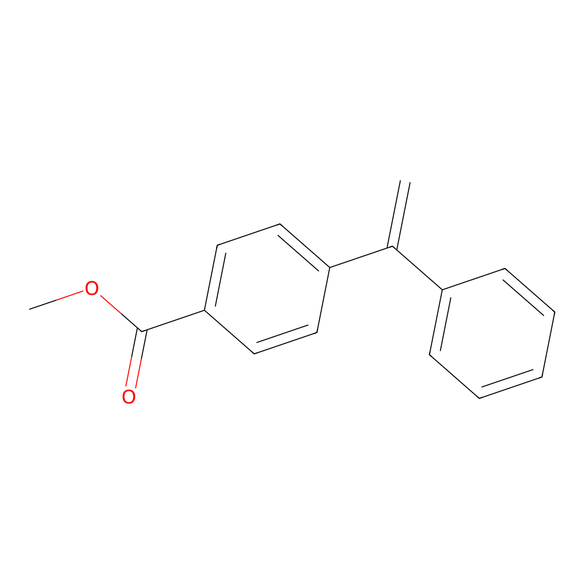 Methyl 4-(1-phenylethenyl)benzoate molecular structure, CAS 29265-82-5