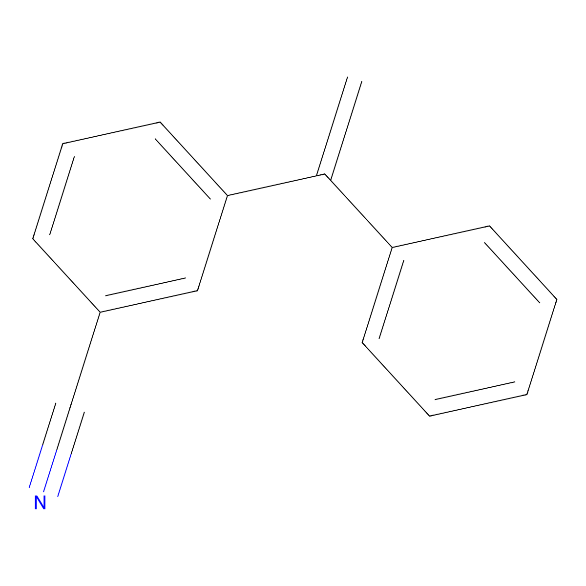 3-(1-Phenylethenyl)benzonitrile molecular structure, CAS 29265-83-6