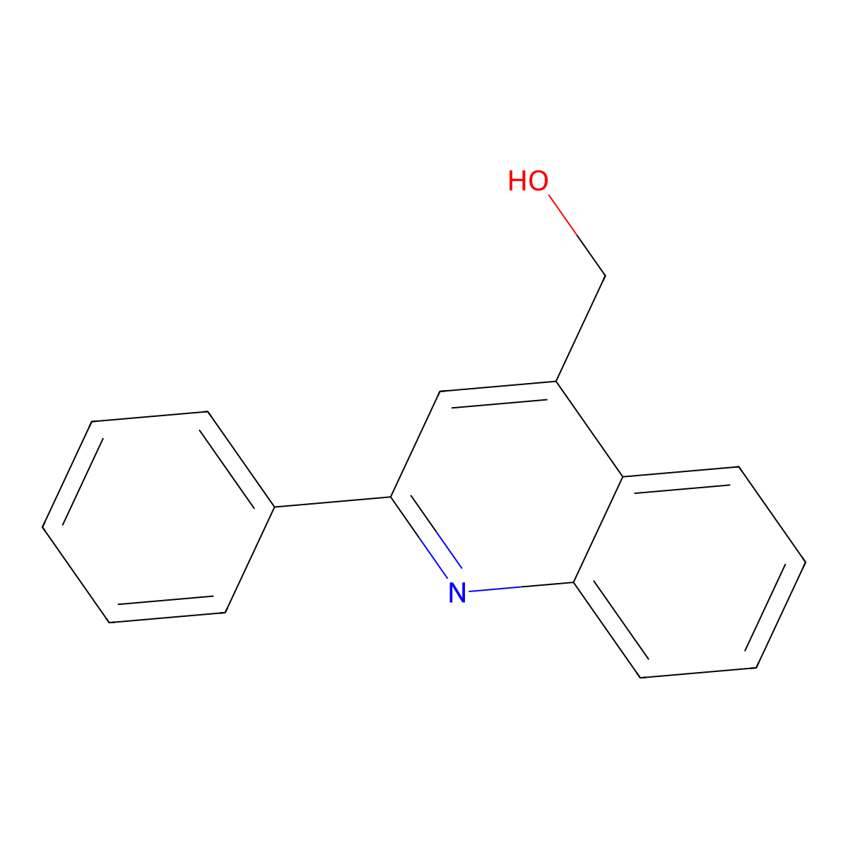 (2-Phenylquinolin-4-yl)methanol molecular structure, CAS 29268-33-5