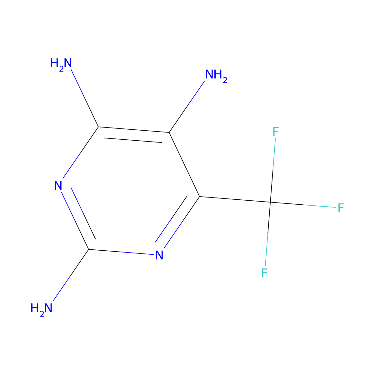 6-(Trifluoromethyl)pyrimidine-2,4,5-triamine molecular structure, CAS 2927-10-8