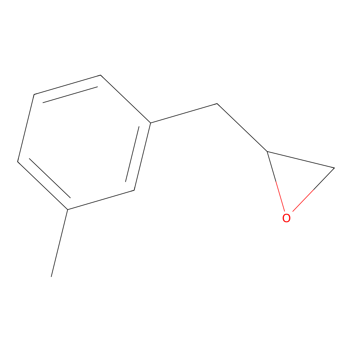 2-[(3-Methylphenyl)methyl]oxirane molecular structure, CAS 29270-64-2