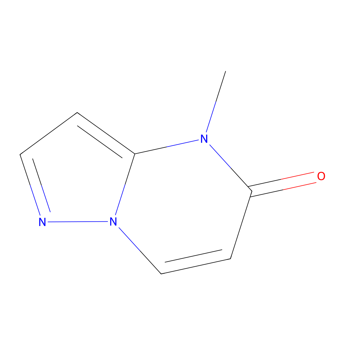 4-Methylpyrazolo[1,5-a]pyrimidin-5(4H)-one molecular structure, CAS 29274-25-7
