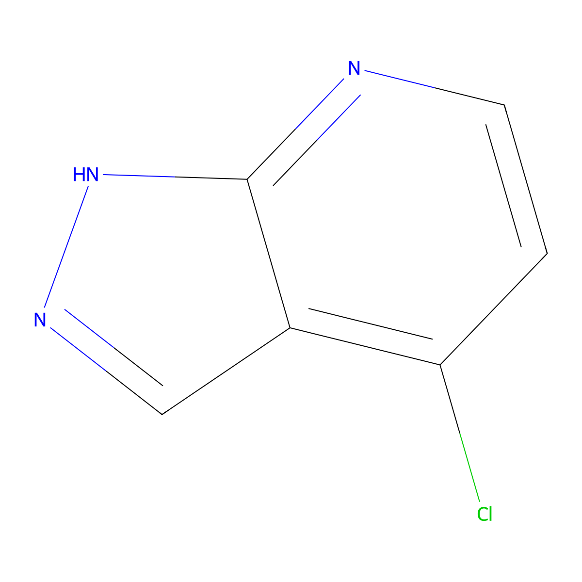 4-Chloro-1H-pyrazolo[3,4-b]pyridine molecular structure, CAS 29274-28-0