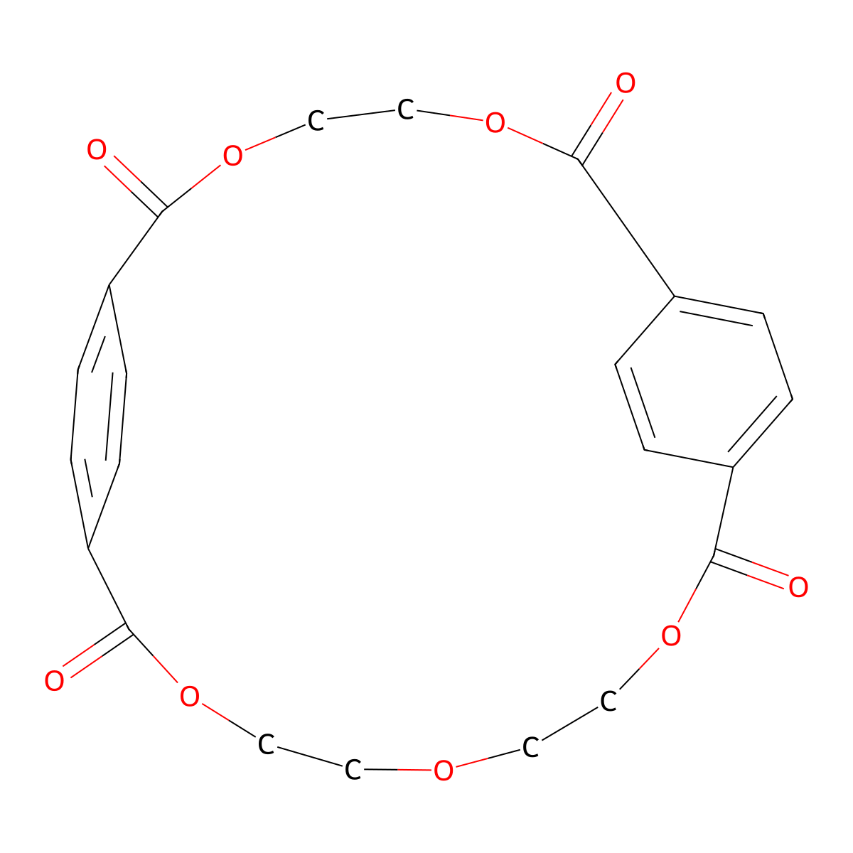 3,6,13,16,19-Pentaoxatricyclo[19.2.2.28,11]heptacosa-8,10,21,23,24,26-hexaene-2,7,12,20-tetrone molecular structure, CAS 29278-57-7
