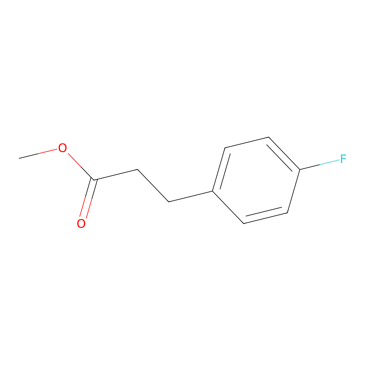Methyl 3-(4-fluorophenyl)propanoate molecular structure, CAS 2928-14-5