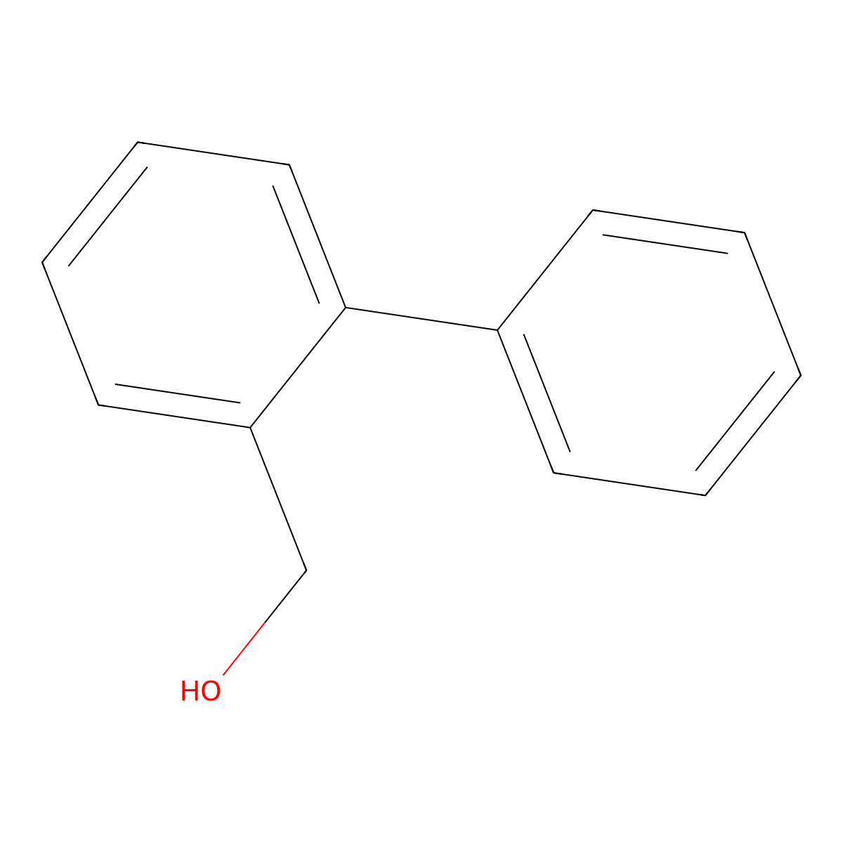 (1,1'-Biphenyl)-2-methanol molecular structure, CAS 2928-43-0