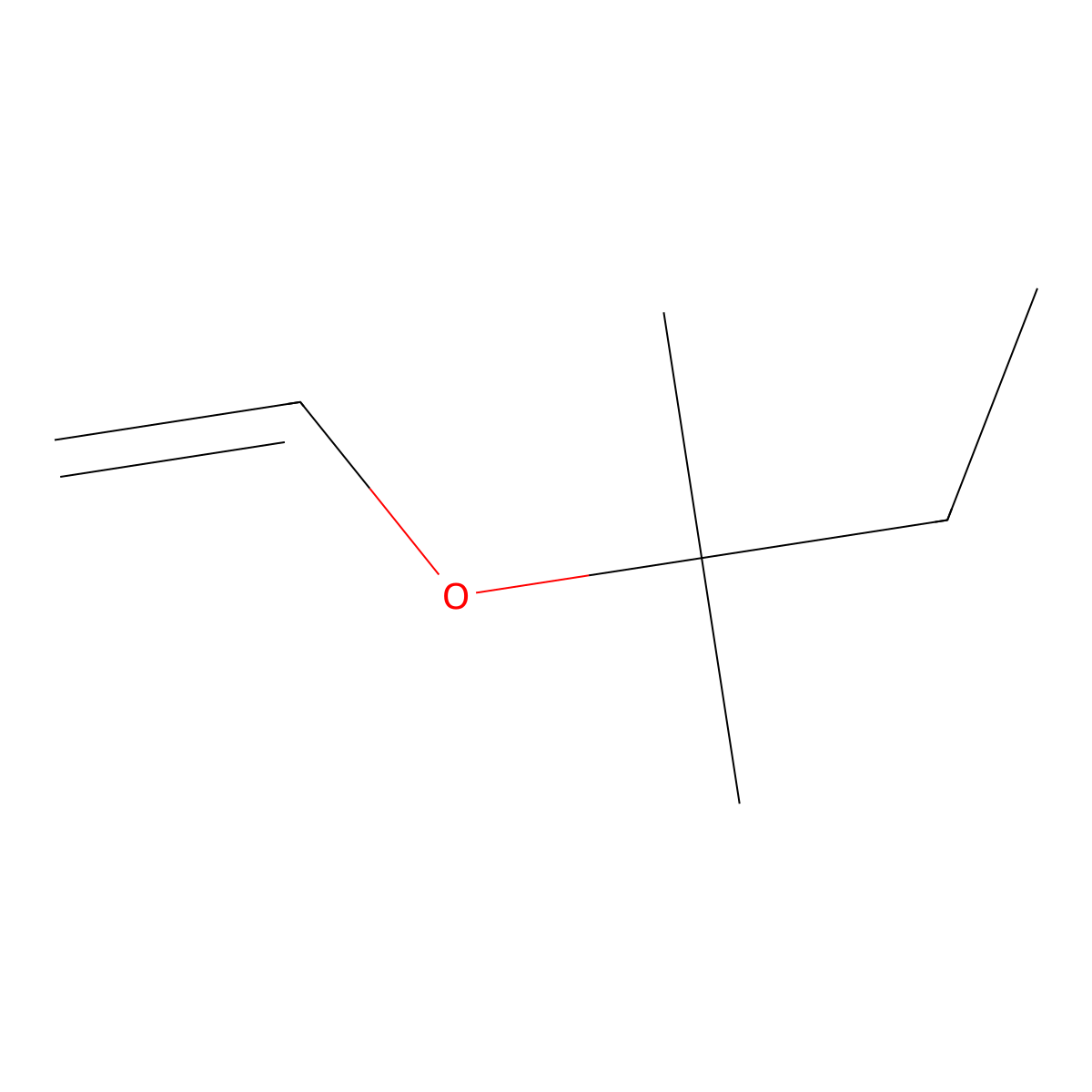 tert-Pentyl Vinyl ether molecular structure, CAS 29281-39-8