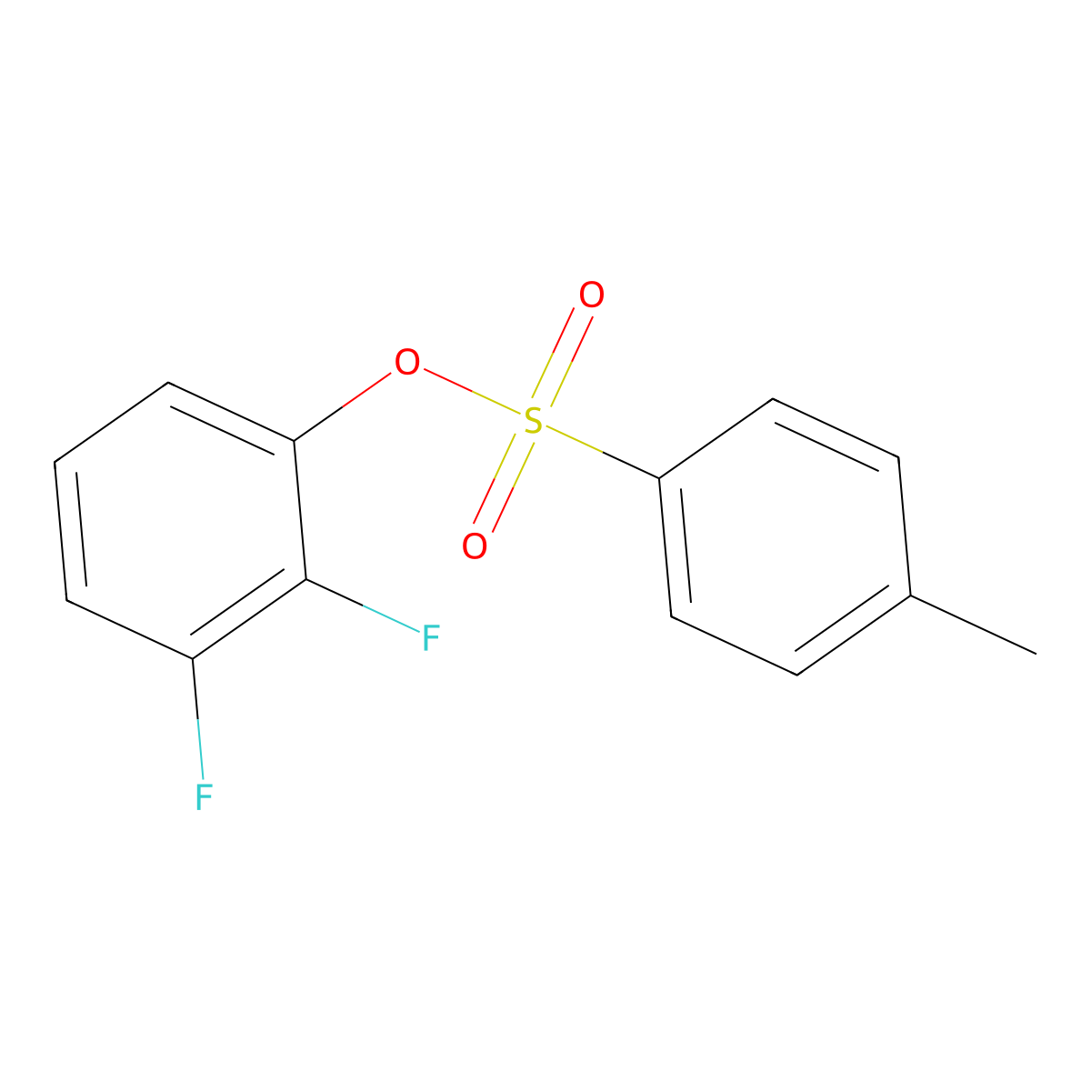 2,3-Difluorophenyl 4-methylbenzene-1-sulfonate molecular structure, CAS 292820-80-5