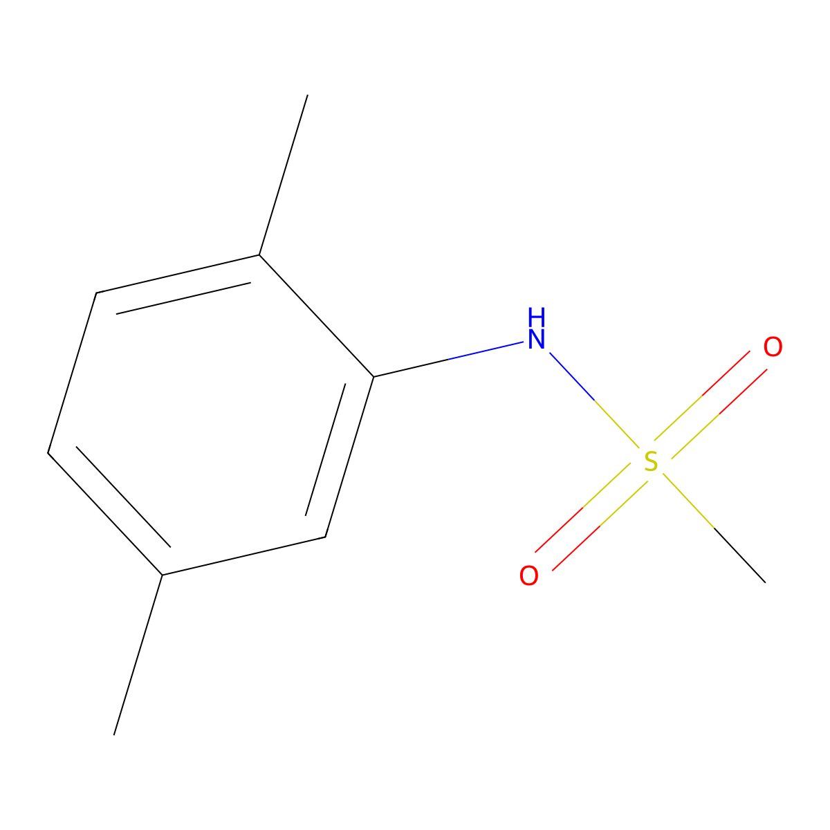 N-(2,5-dimethylphenyl)methanesulfonamide molecular structure, CAS 292852-73-4