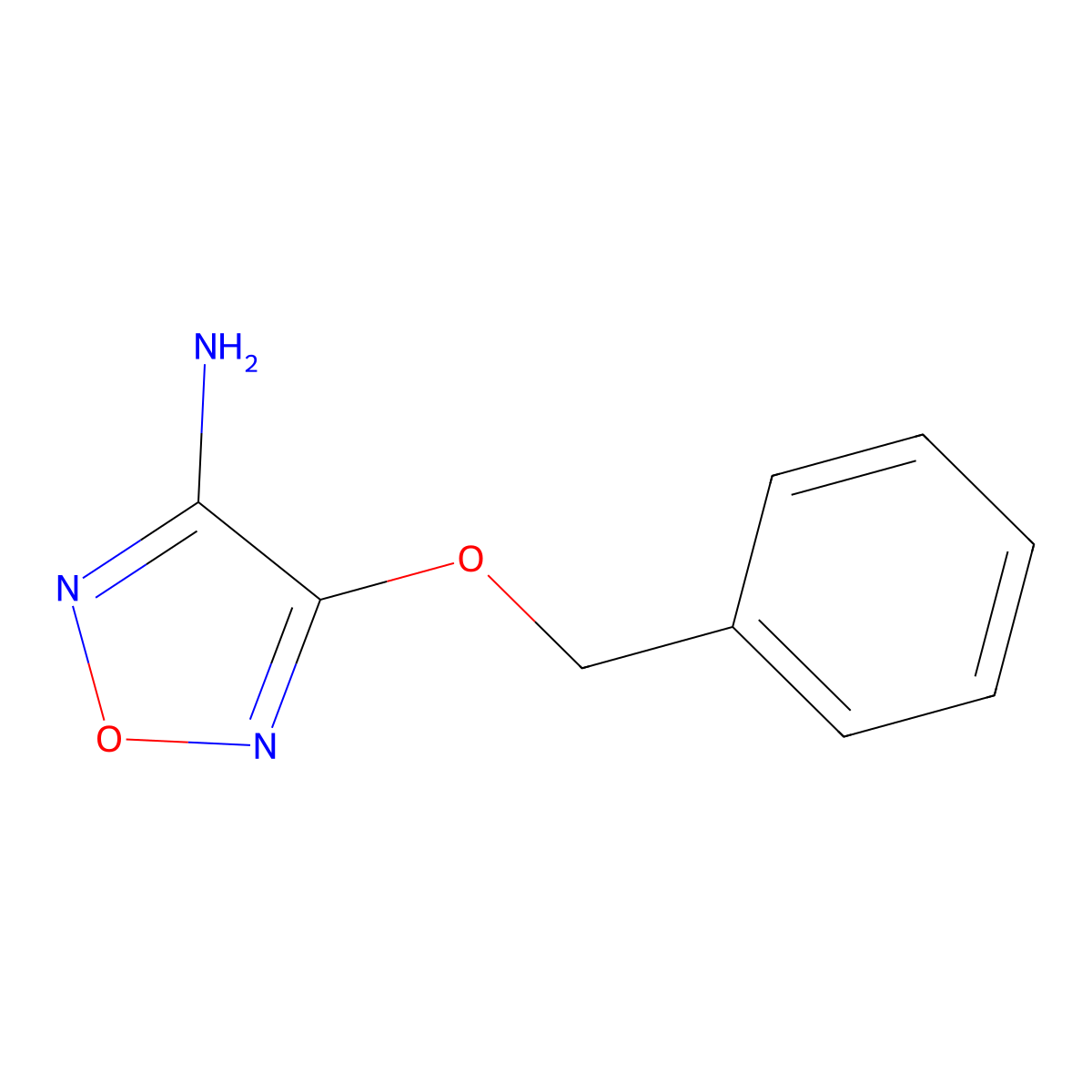 4-(Benzyloxy)-1,2,5-oxadiazol-3-amine molecular structure, CAS 292856-51-0