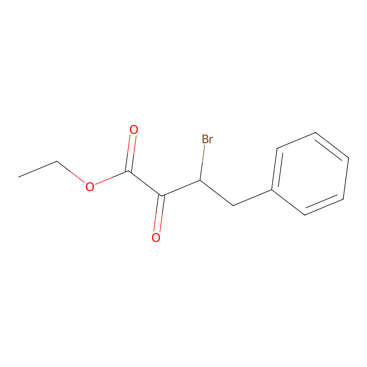Ethyl 3-bromo-2-oxo-4-phenylbutanoate molecular structure, CAS 292858-05-0