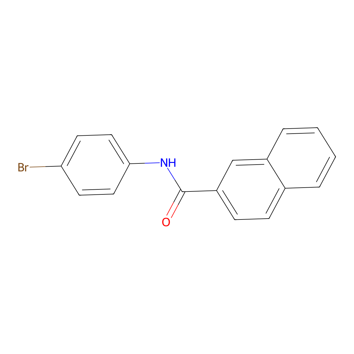 N-(4-bromophenyl)-2-naphthamide molecular structure, CAS 292867-13-1