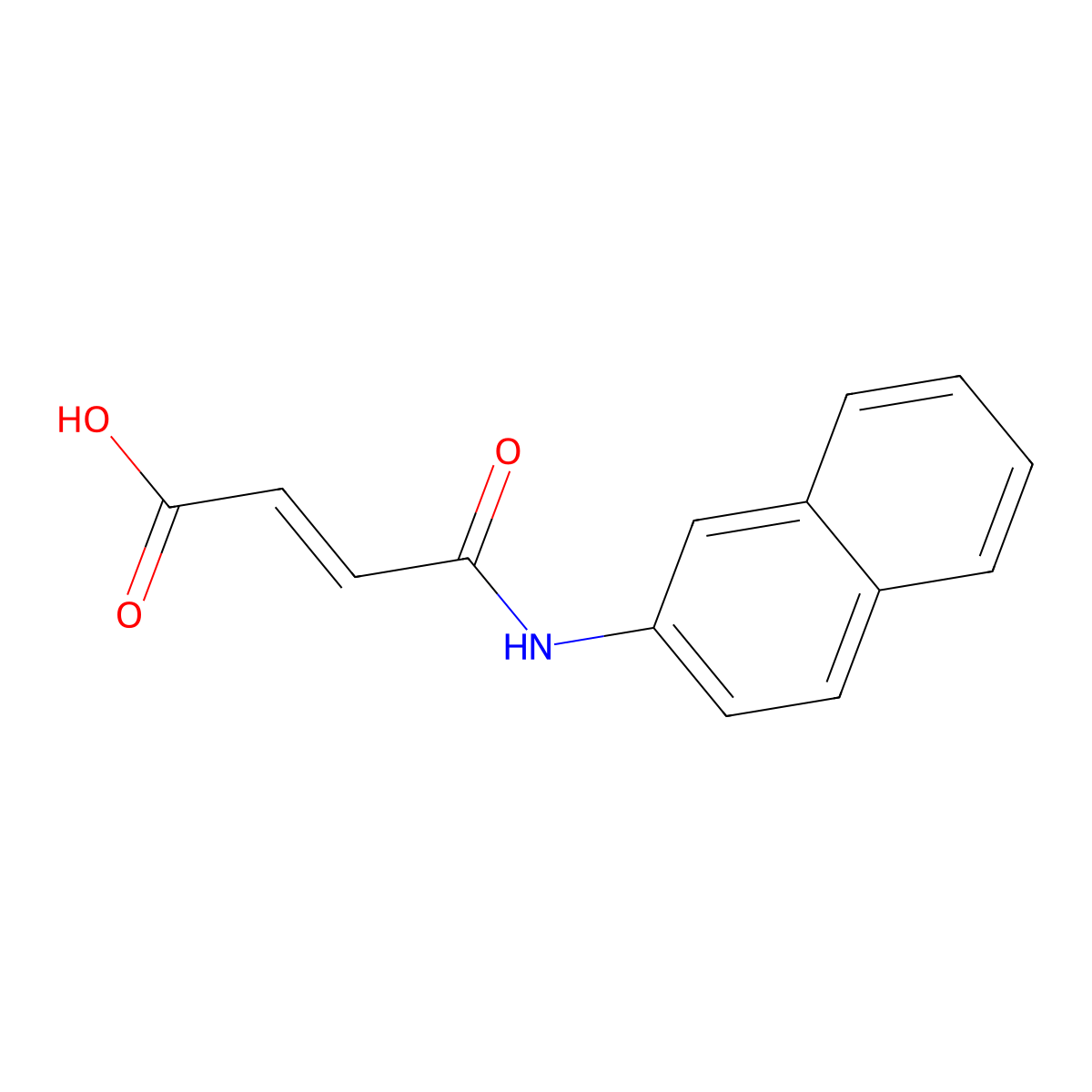 4-(Naphthalen-2-ylamino)-4-oxobut-2-enoic acid molecular structure, CAS 292870-59-8