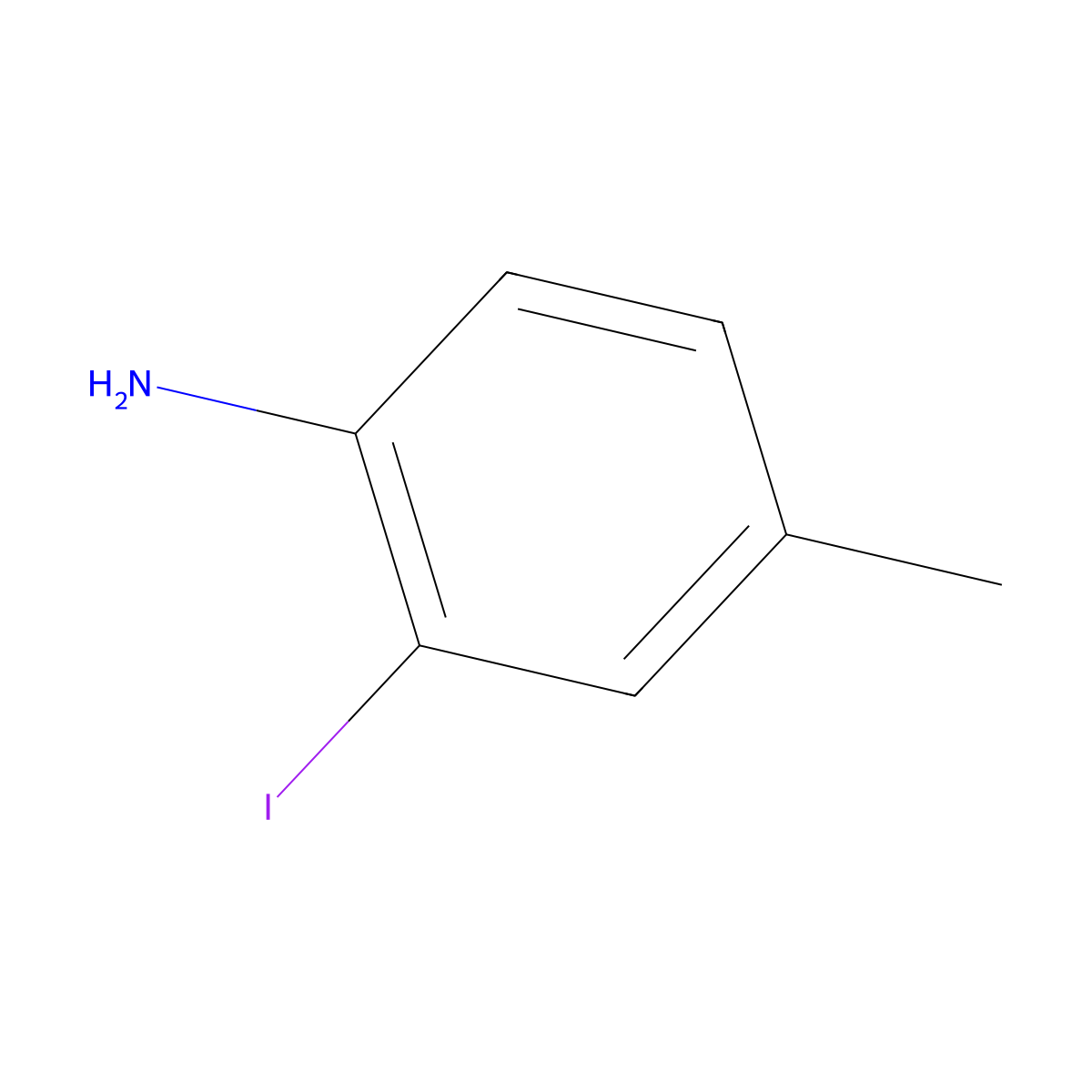 2-Iodo-4-methylaniline molecular structure, CAS 29289-13-2