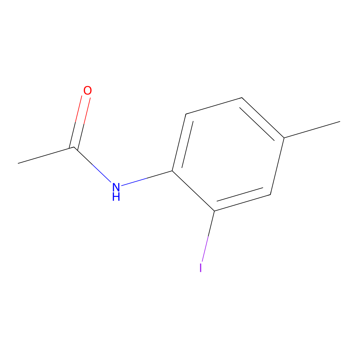 N-(2-Iodo-4-methylphenyl)acetamide molecular structure, CAS 29289-16-5