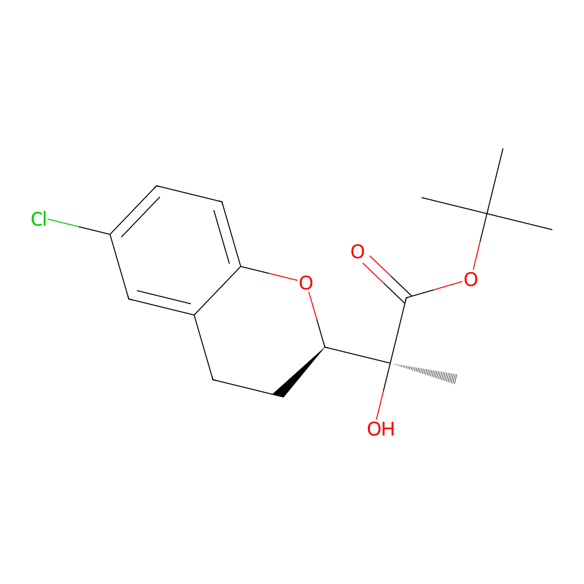 Tert-butyl (S)-2-((R)-6-chlorochroman-2-YL)-2-hydroxypropanoate molecular structure, CAS 2929270-93-7