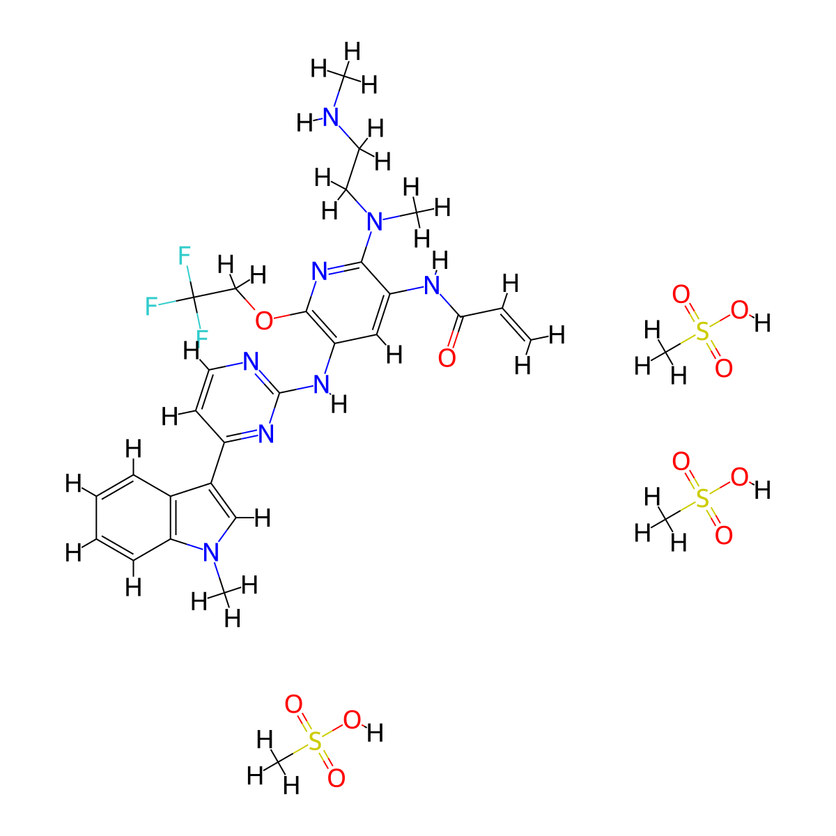 AST5902 trimesylate molecular structure, CAS 2929417-90-1