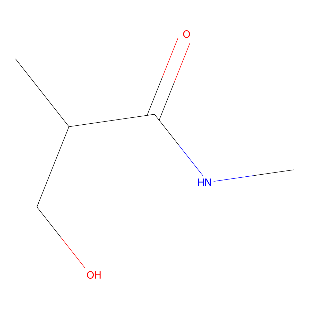 (R)-3-Hydroxy-N,2-dimethylpropanamide molecular structure, CAS 2929984-06-3