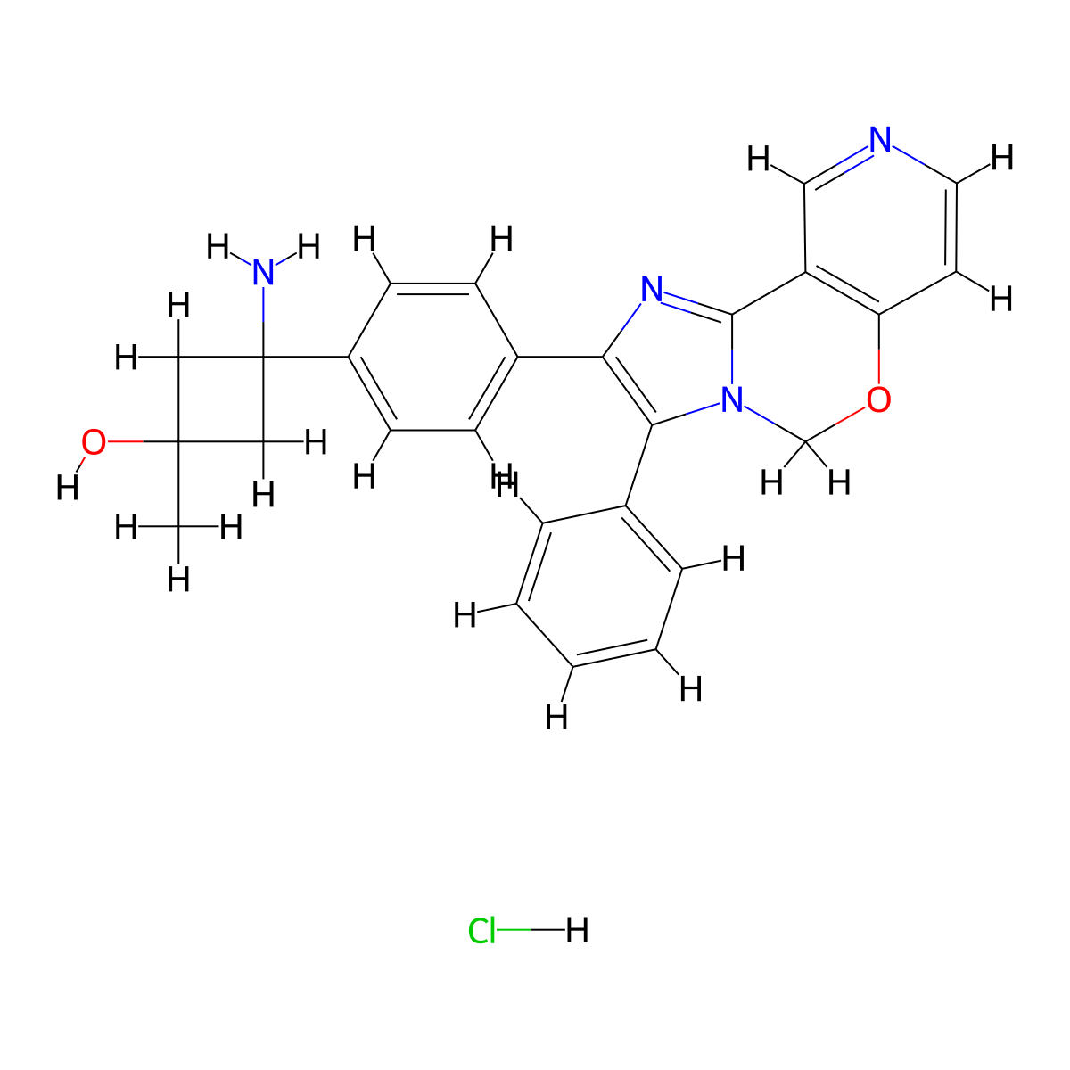 Pifusertib hydrochloride molecular structure, CAS 2930090-28-9