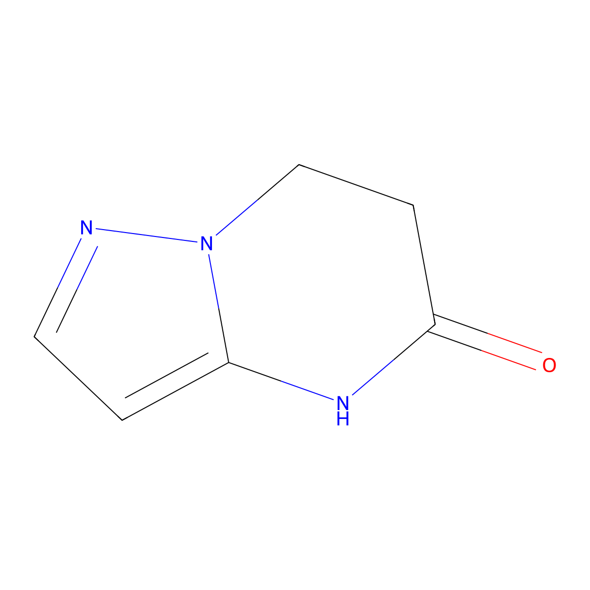 4H,5H,6H,7H-pyrazolo(1,5-a)pyrimidin-5-one molecular structure, CAS 29303-21-7