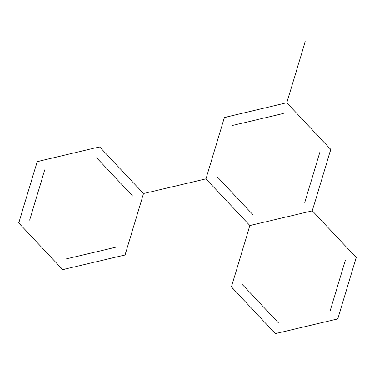 3-Methyl-1-phenylnaphthalene molecular structure, CAS 29304-65-2