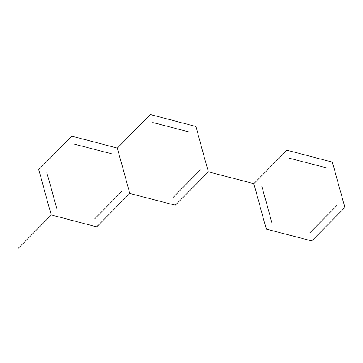 2-Methyl-7-phenylnaphthalene molecular structure, CAS 29304-69-6