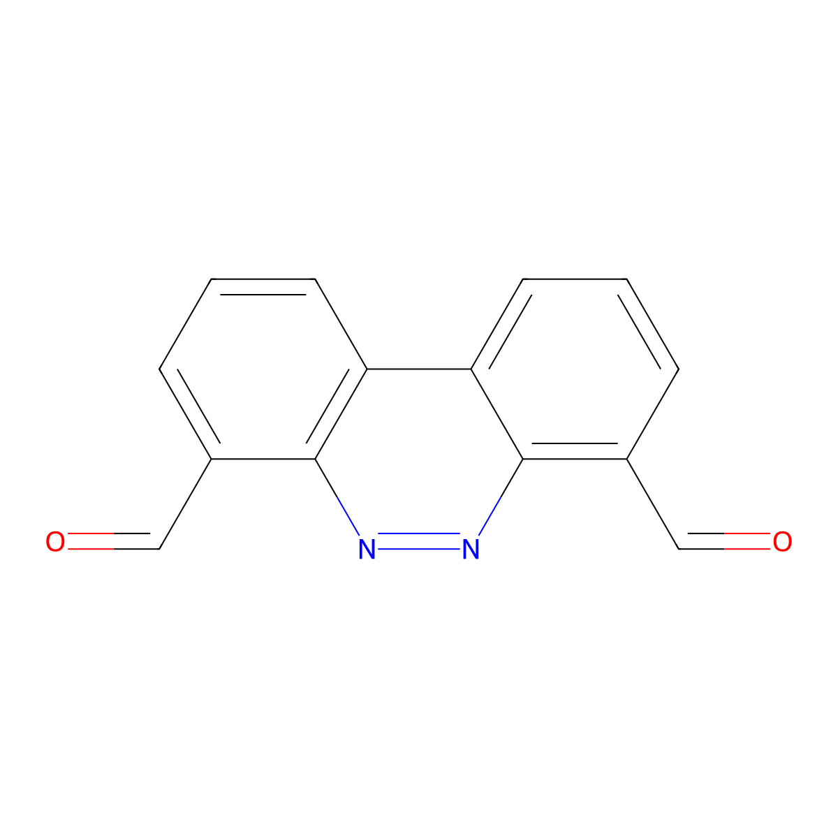 Benzo[C]cinnoline-4,7-dicarbaldehyde molecular structure, CAS 2930777-63-0