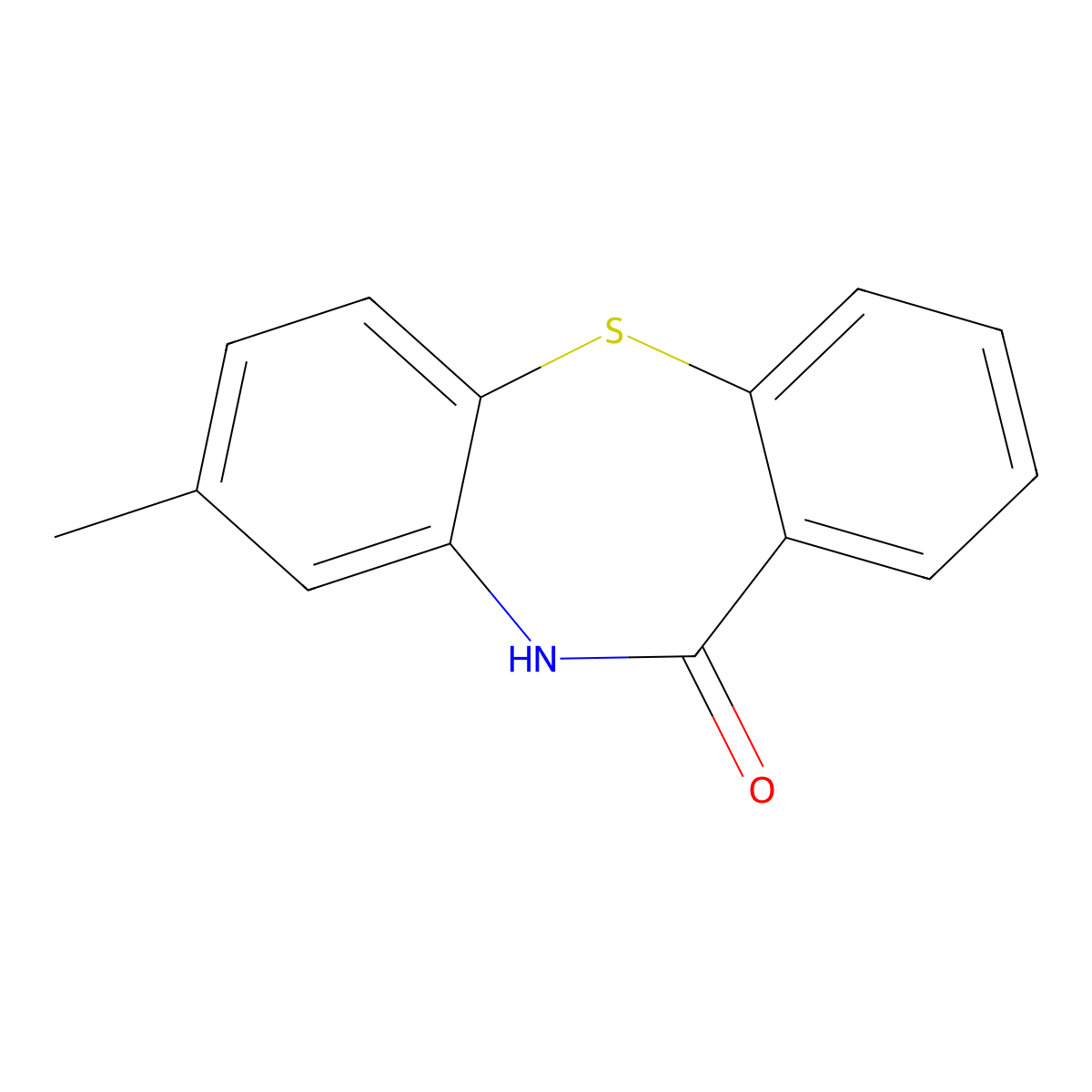 8-Methyldibenzo[b,f][1,4]thiazepin-11(10h)-one molecular structure, CAS 29308-82-5