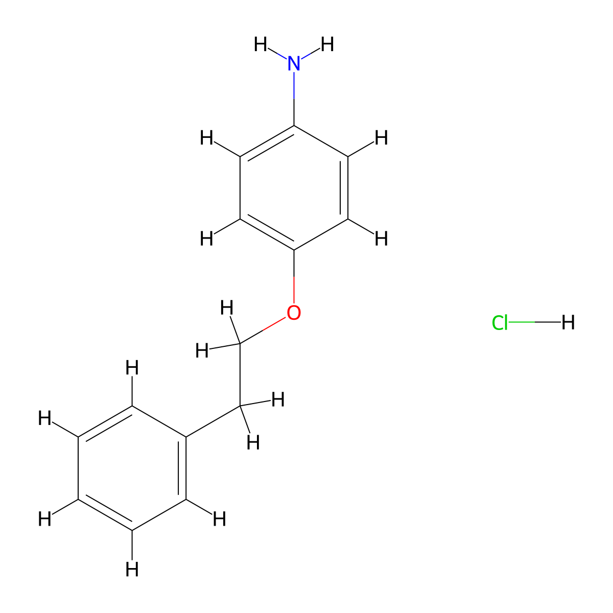 4-(2-Phenylethoxy)aniline hydrochloride molecular structure, CAS 2931606-25-4