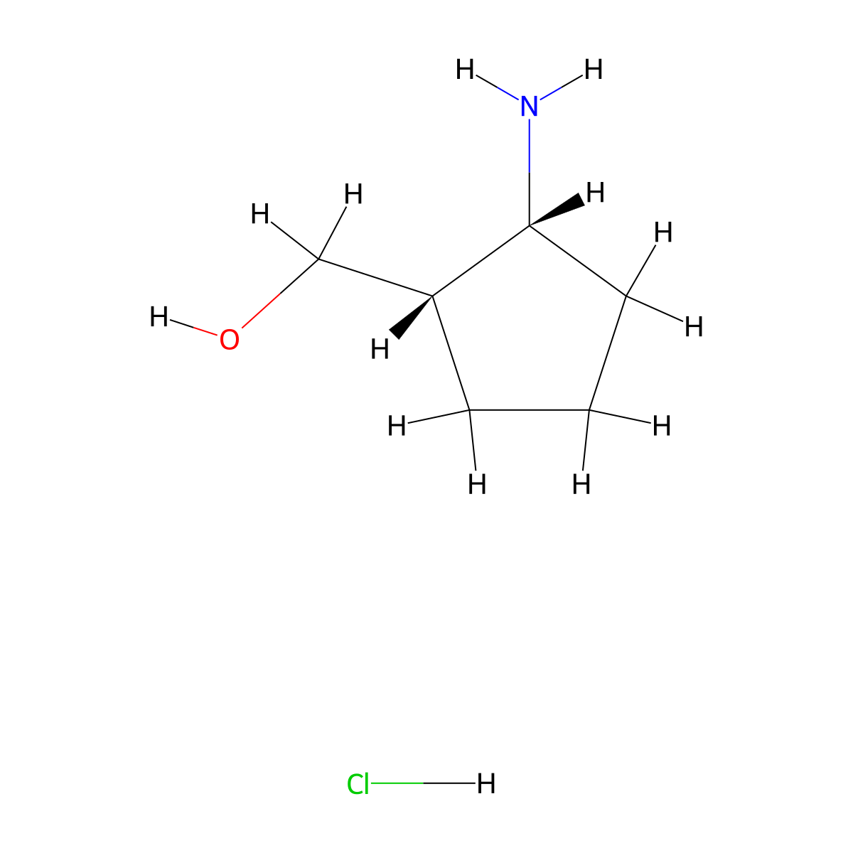 [(1S,2R)-2-aminocyclopentyl]methanol hydrochloride molecular structure, CAS 2931889-52-8