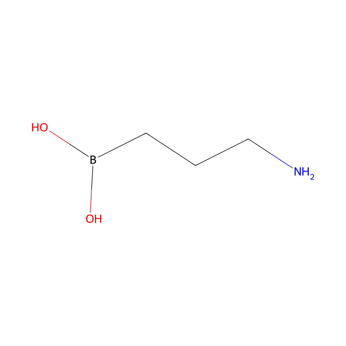 3-Aminopropylboronic acid molecular structure, CAS 2932-98-1