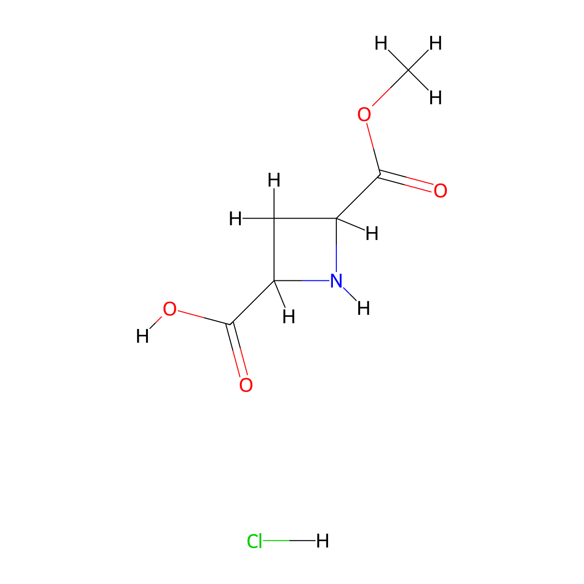 4-(Methoxycarbonyl)azetidine-2-carboxylic acid hydrochloride molecular structure, CAS 2932438-42-9