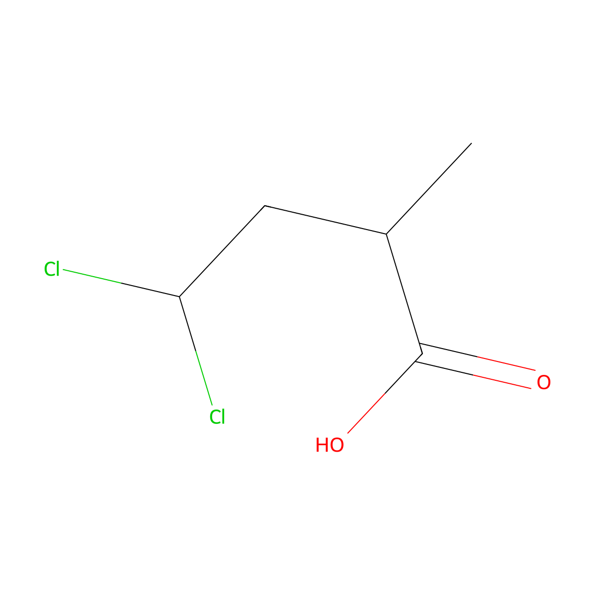 4,4-Dichloro-2-methylbutanoic acid molecular structure, CAS 2932439-39-7