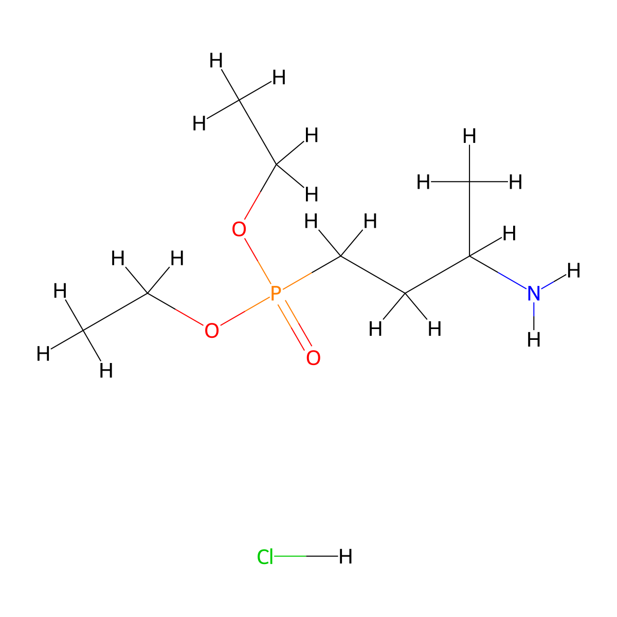 Diethyl (3-aminobutyl)phosphonate hydrochloride molecular structure, CAS 2932439-41-1