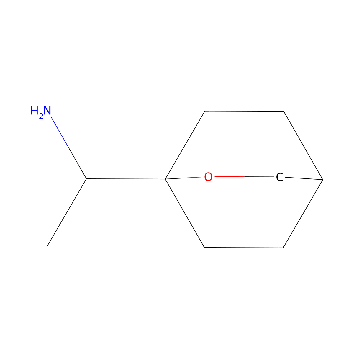 1-{2-Oxabicyclo[2.2.2]octan-1-yl}ethan-1-amine molecular structure, CAS 2932439-55-7