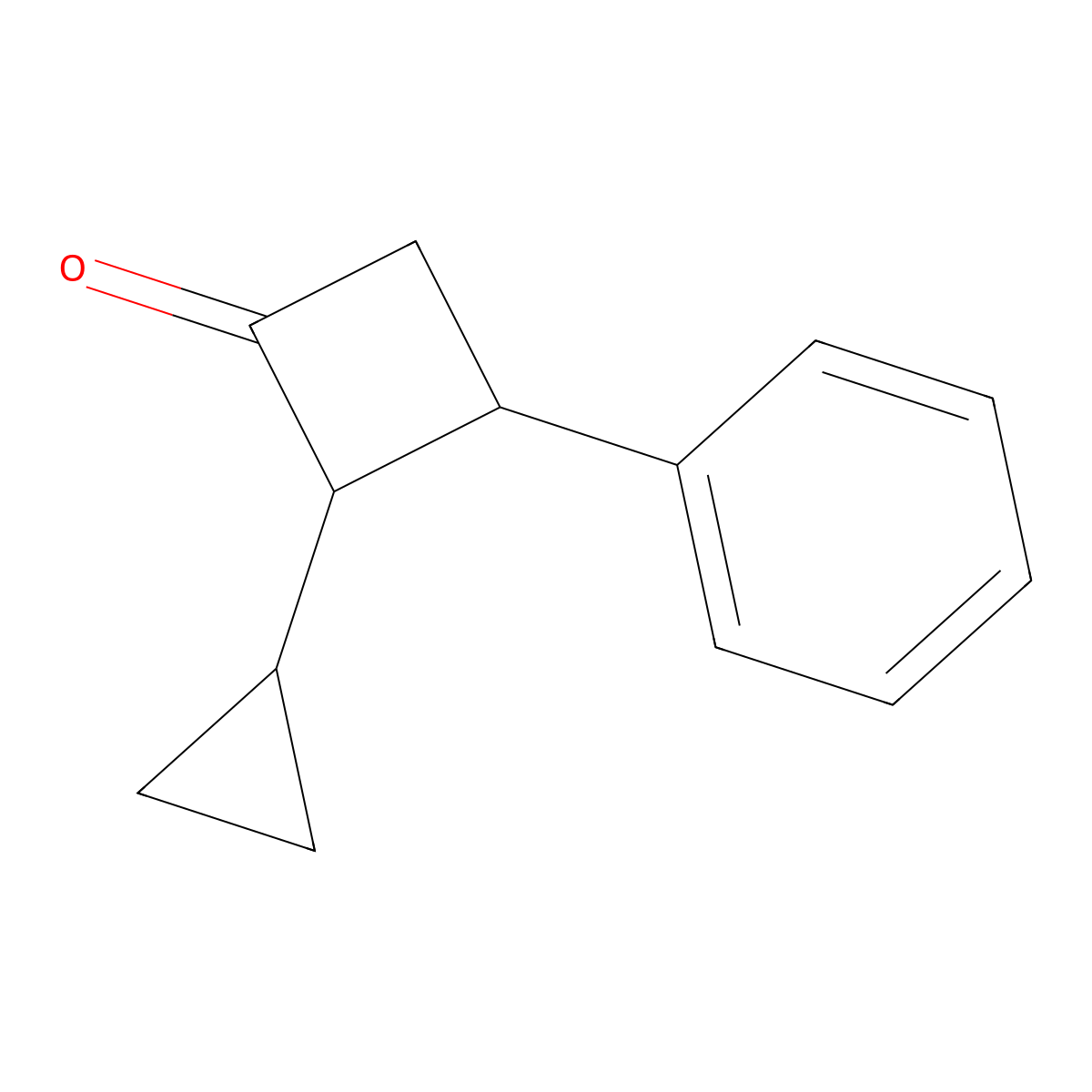 2-Cyclopropyl-3-phenylcyclobutan-1-one molecular structure, CAS 2932440-14-5