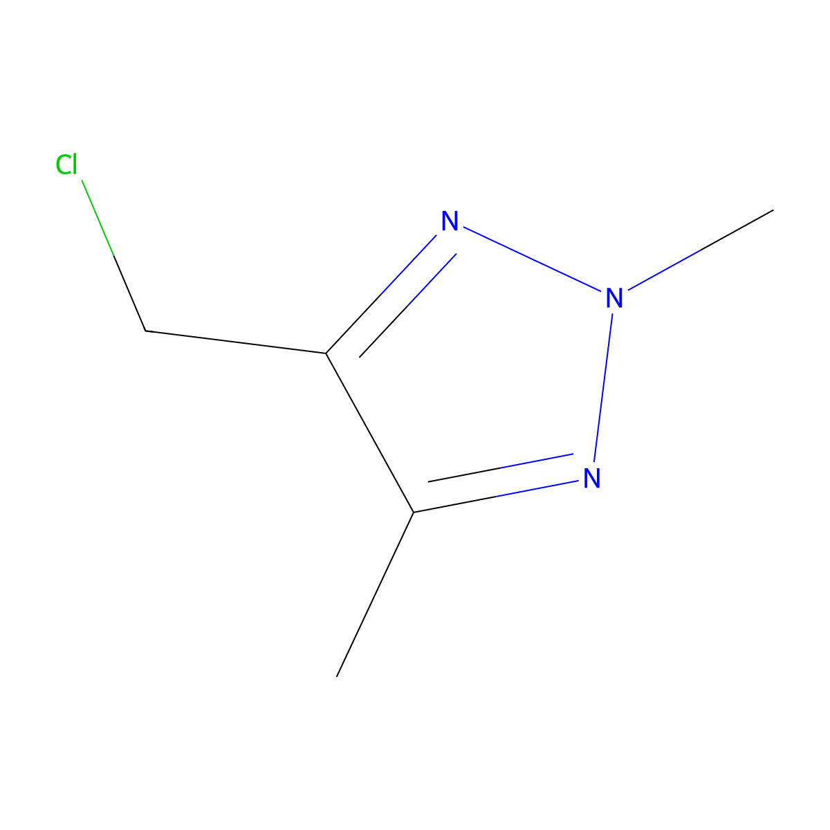 4-(chloromethyl)-2,5-dimethyl-2H-1,2,3-triazole molecular structure, CAS 2932440-30-5