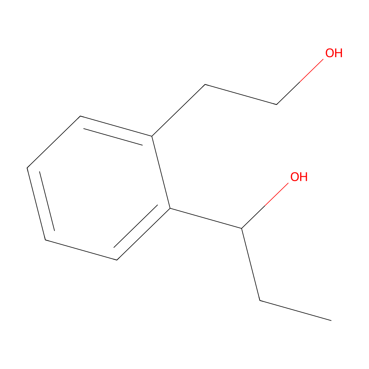1-[2-(2-Hydroxyethyl)phenyl]propan-1-ol molecular structure, CAS 2932440-45-2